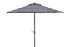  Safavieh Iris UV Resistant Fashion Line Auto Tilt Umbrella - Navy / White / SIlver - Bonton