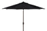  Safavieh Ortega UV Resistant Auto Tilt Crank Umbrella - Black - Bonton