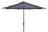  Safavieh Ortega UV Resistant Auto Tilt Crank Umbrella - Gray - Bonton