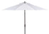  Safavieh Ortega UV Resistant Auto Tilt Crank Umbrella - White - Bonton