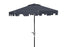  Safavieh Zimmerman UV Resistant Crank Market Push Button Tilt Umbrella With Flap - Navy/White - Bonton