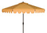  Safavieh Venice Single Scallop Crank Outdoor Push Button Tilt Umbrella - Yellow/White - Bonton