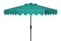  Safavieh Venice Single Scallop Crank Outdoor Push Button Tilt Umbrella - Hunter Green - Bonton