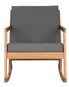  Safavieh Vernon Rocking Chair - Natural/Gray - Bonton