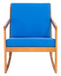  Safavieh Vernon Rocking Chair - Natural / Royal Blue - Bonton