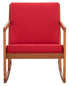  Safavieh Vernon Rocking Chair - Natural/Red - Bonton