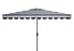  Safavieh Vienna Rectangle Crank Umbrella - Navy/White - Bonton