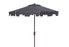  Safavieh Zimmerman Round Market Umbrella - Navy/White - Bonton