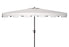  Safavieh Zimmerman Rectangle Market Umbrella - White - Bonton