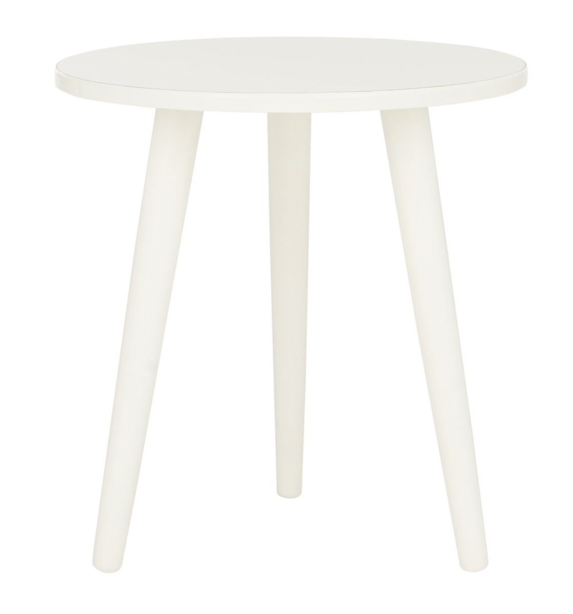  Safavieh Orion Round Accent Table - Vintage White - Bonton