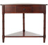  Safavieh Gomez Corner Table with Storage Drawer - Dark Cherry - Bonton