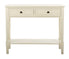  Safavieh Samantha 2 Drawer Console - Distressed Cream - Bonton