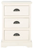  Safavieh Griffin 3 Drawer Side Table - White - Bonton