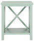  Safavieh Candence Cross Back End Table - Dusty Green - Bonton