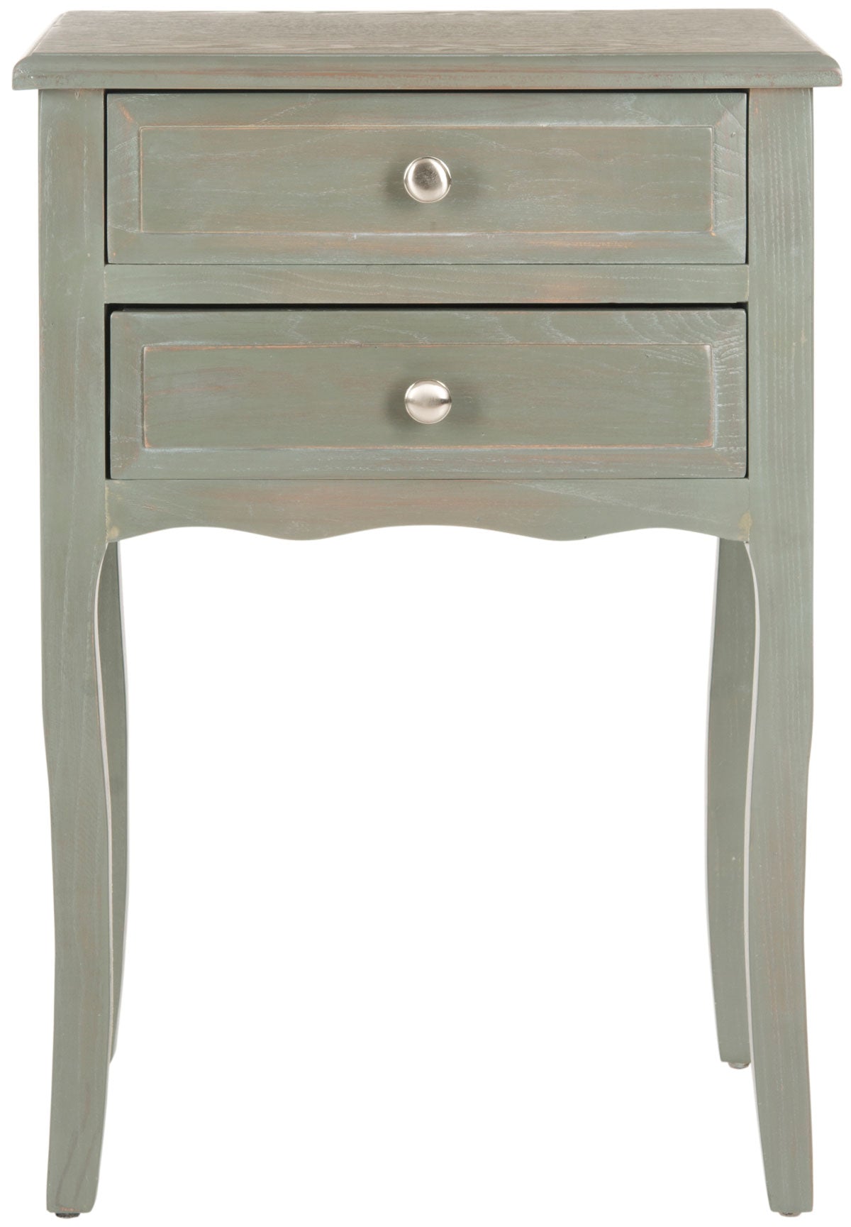  Safavieh Lori End Table with Storage Drawers - Ash Grey - Bonton