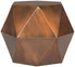  Safavieh Astrid Faceted Side Table - Copper - Bonton