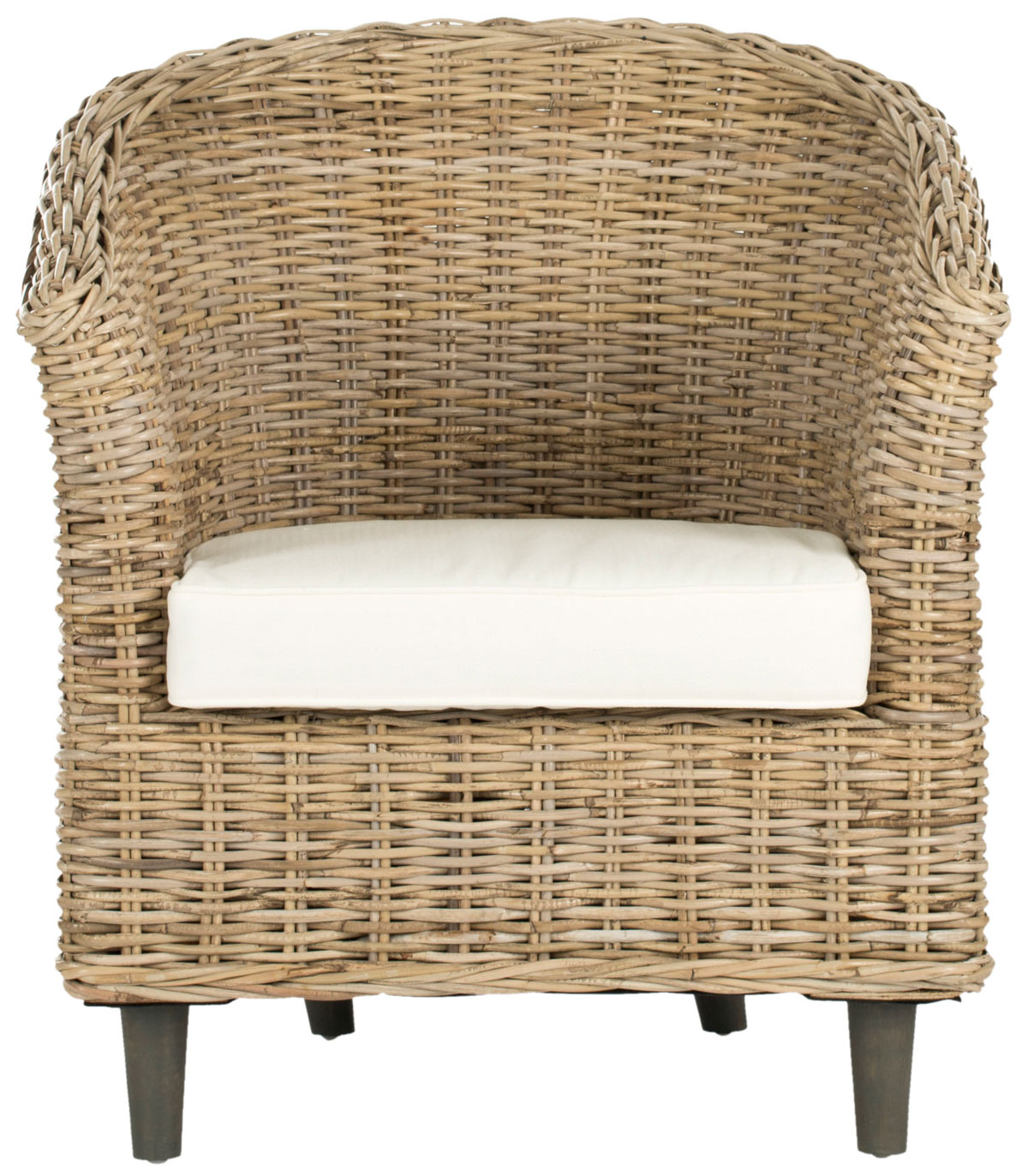  Safavieh Omni Barrel Chair with Cushion - Natural - Bonton