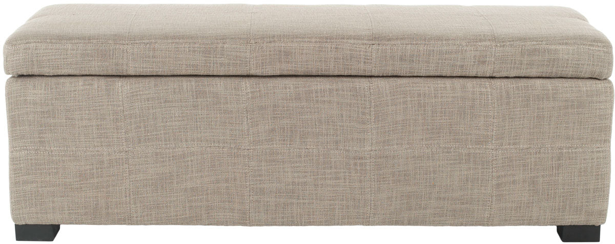  Safavieh Madison Storage Bench Large - Stone - Bonton