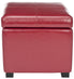  Safavieh Madison Square Ottoman - Red - Bonton