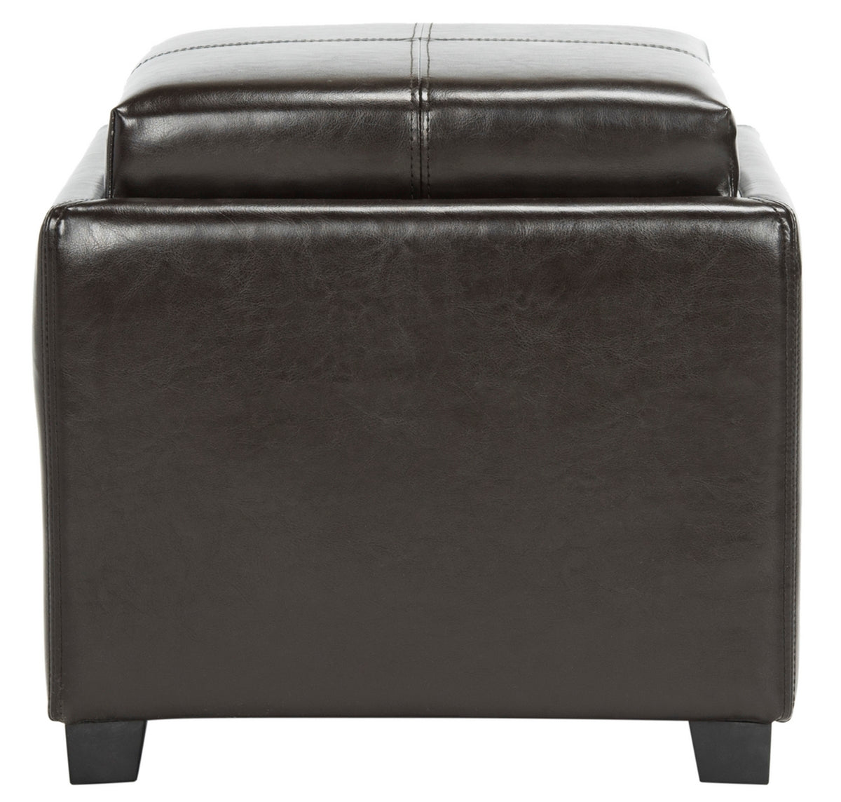  Safavieh Harrison Single Tray Ottoman - Brown - Bonton