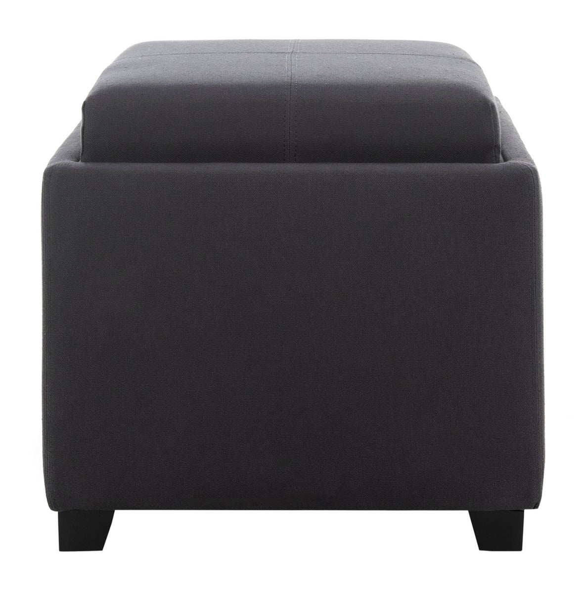  Safavieh Harrison Single Tray Ottoman - Grey - Bonton