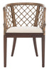  Safavieh Carlotta Rattan Armchair - Greige - Bonton