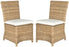  Safavieh Sebesi Rattan Side Chair Set of 2 - Natural - Bonton