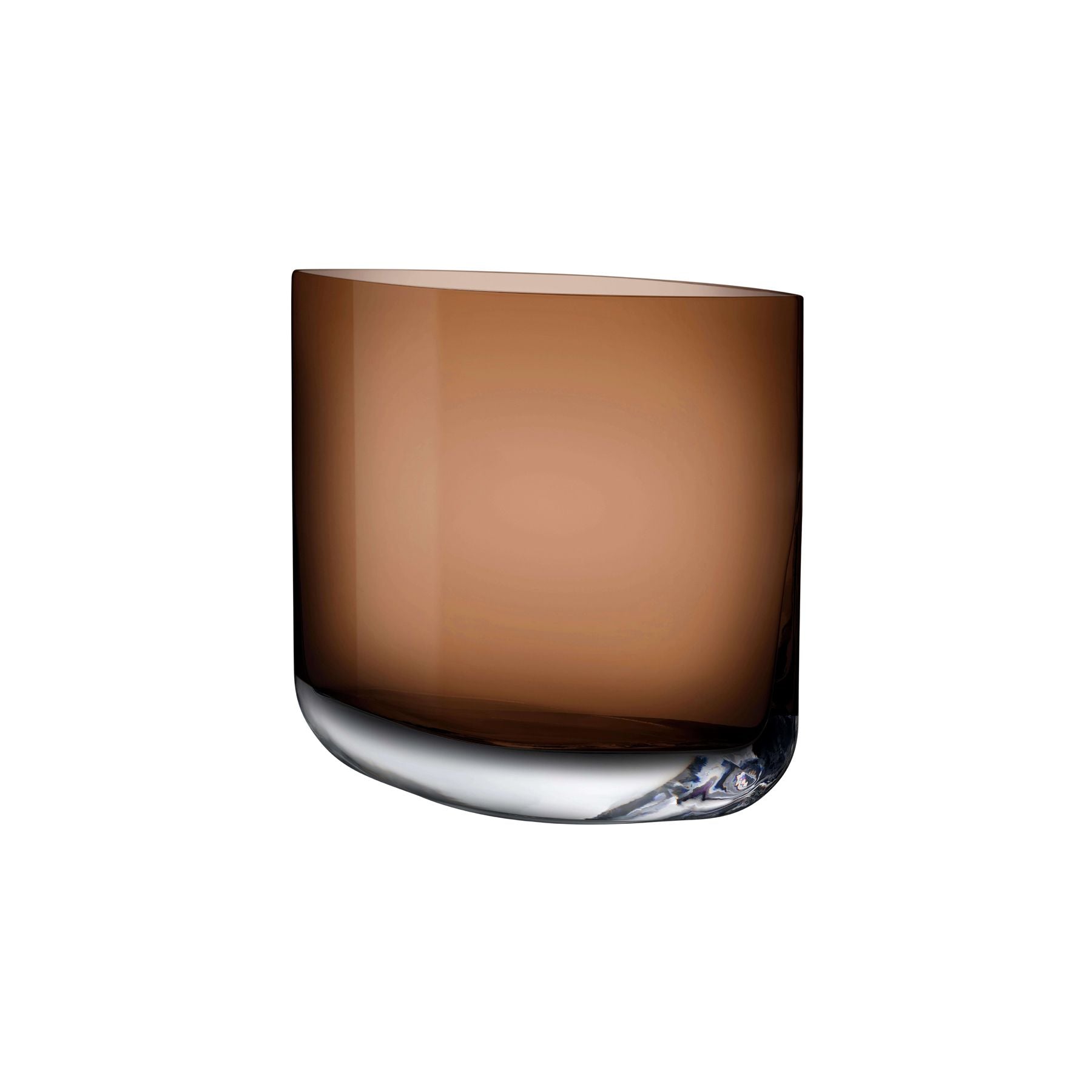  Nude Glass Blade Regular Vase - Caramel - Bonton