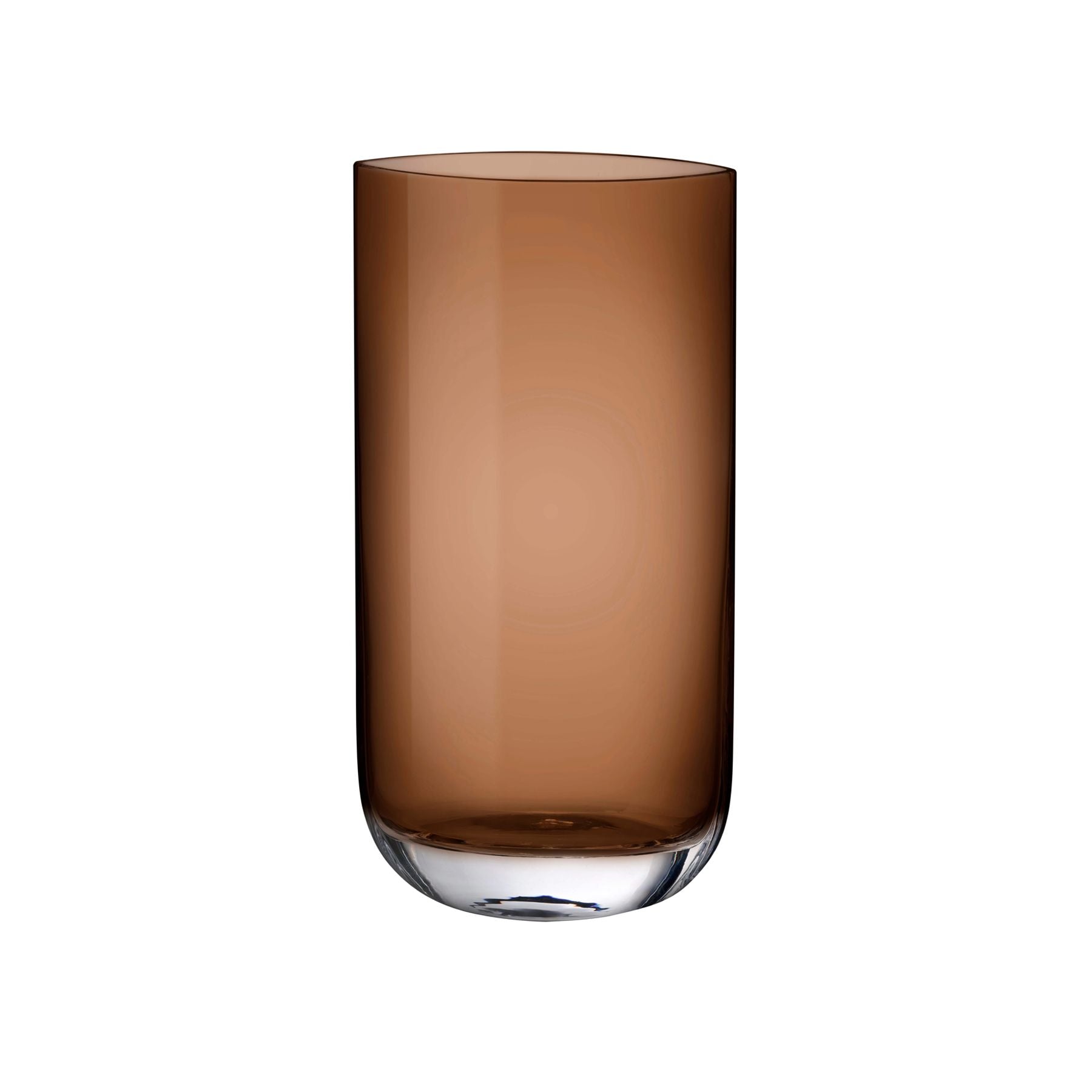  Nude Glass Blade Tall Vase - Caramel - Bonton