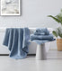  Brooklyn Loom Luxury Turkish Cotton Towel 6 Piece Set Blue - Blue - Bonton