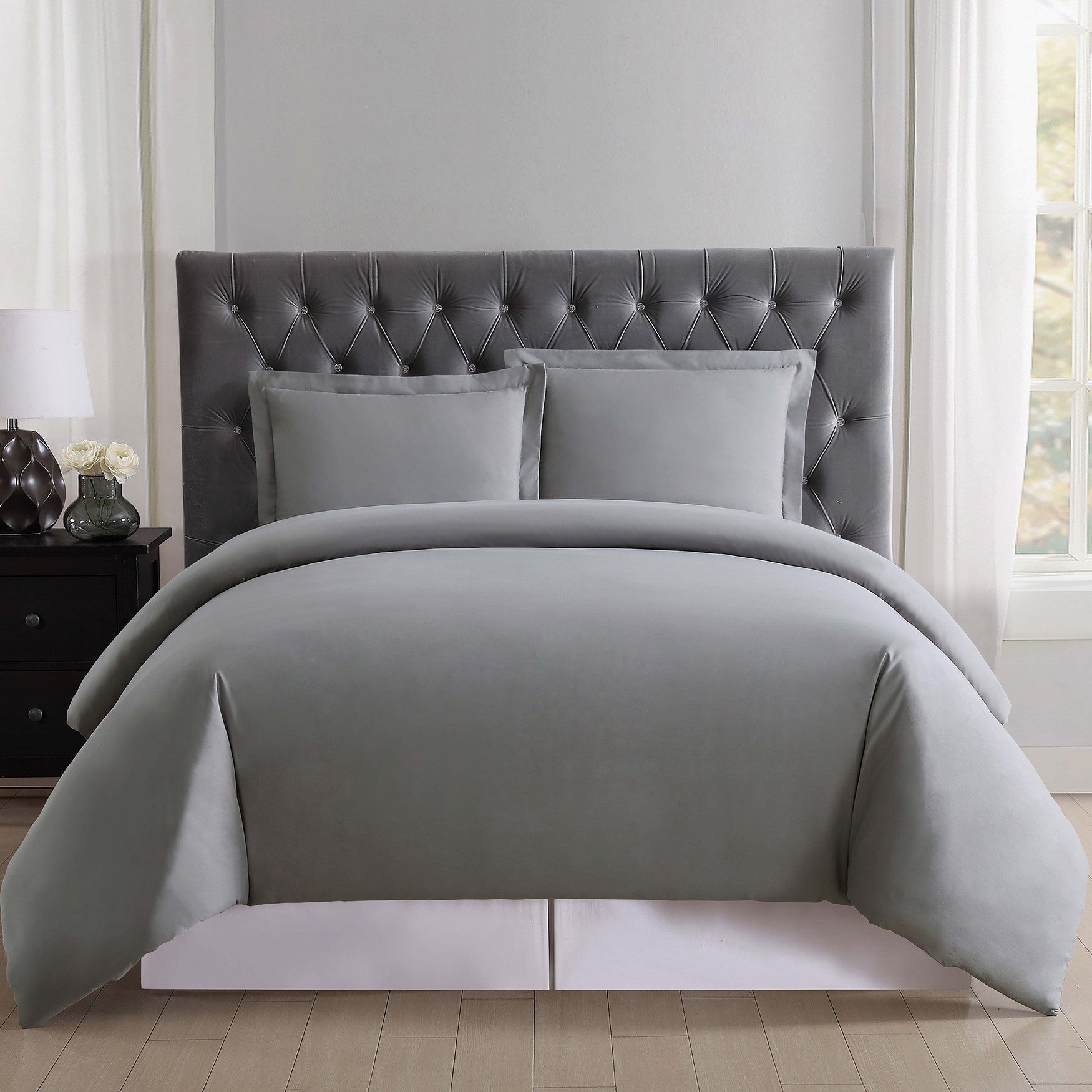  Truly Soft Everyday Duvet Set Grey - Grey - Bonton