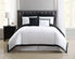  Truly Soft Hotel Duvet Set White/Black - White and Black - Bonton