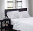  Ticking Stripe Sheet Set White/Grey - White and Grey - Bonton