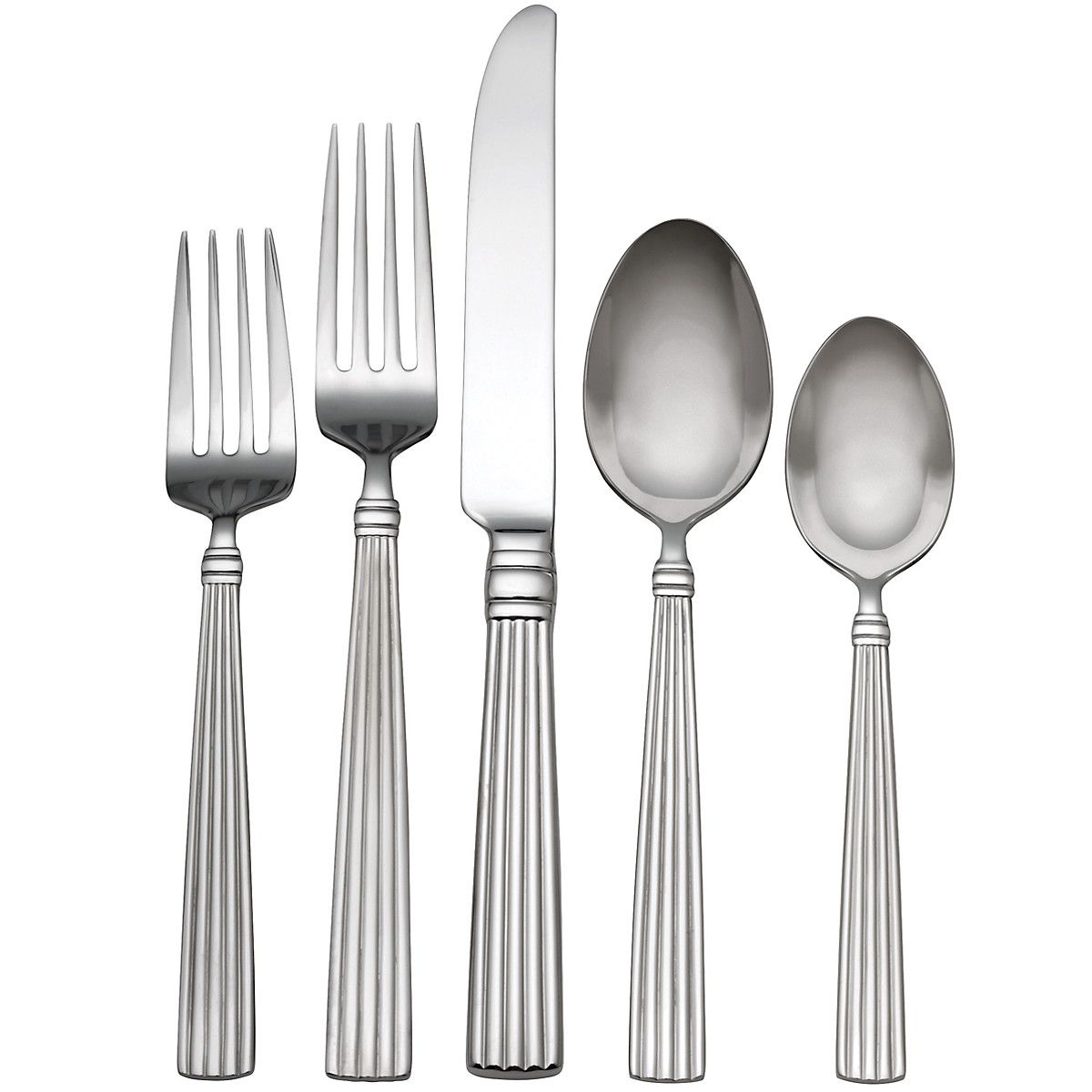  Reed & Barton Crescendo II 65-Piece Flatware Set - Stainless Steel - Bonton