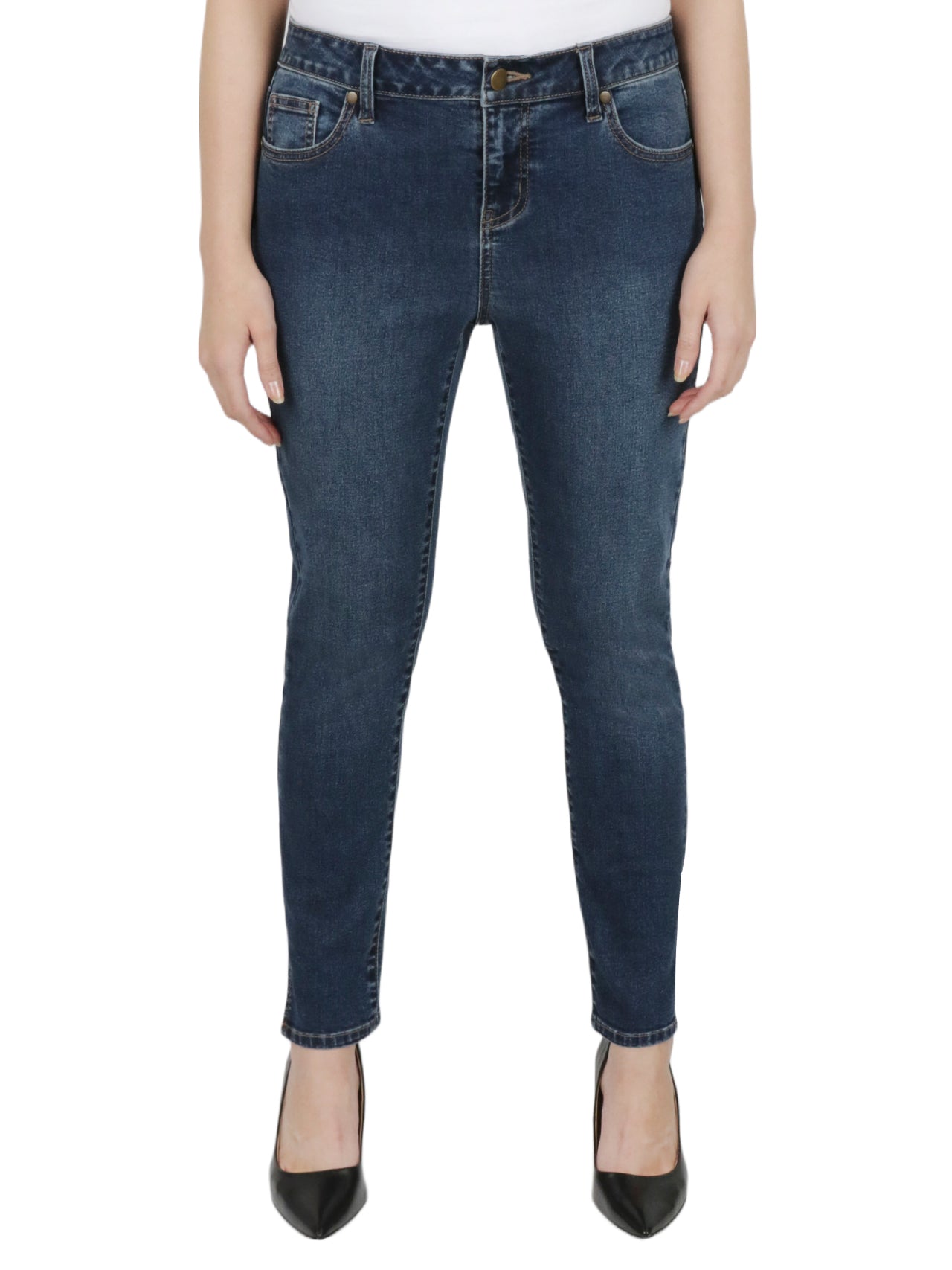  Relativity Plus Ankle Jeans - Dark Wash - Bonton