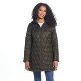 Large Diamond Quilted Light Puffer Jacket