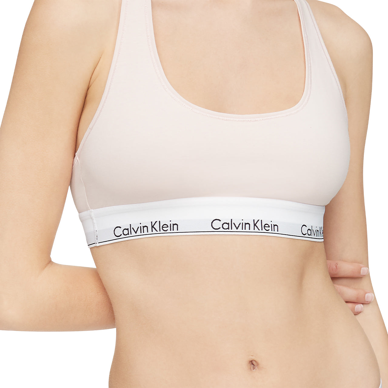  Calvin Klein Cotton Modern Unlined Bralette - Nymph's Thigh - Bonton
