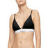  Calvin Klein Cotton Triangle Lightly Lined Bralette - Black - Bonton