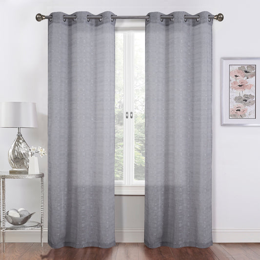 Shimmer Lurex Curtain Panel Pair