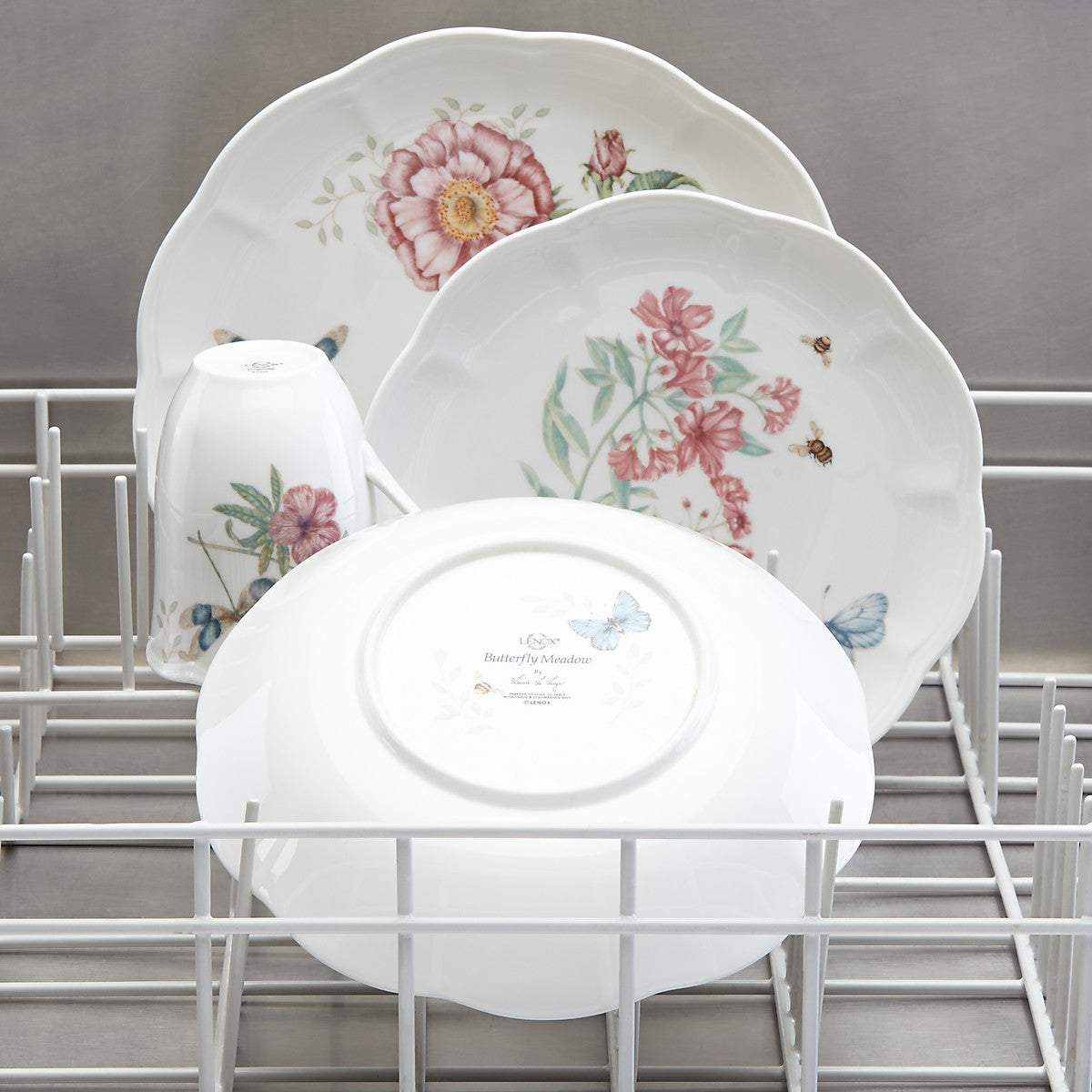  Lenox Butterfly Meadow 4-Piece Place Setting - White - Bonton