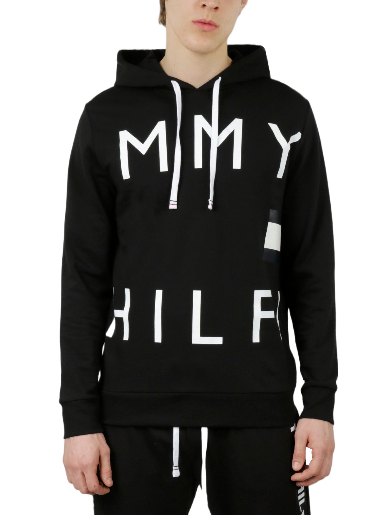  Long Sleeves French Terry Hoodie - Black - Bonton