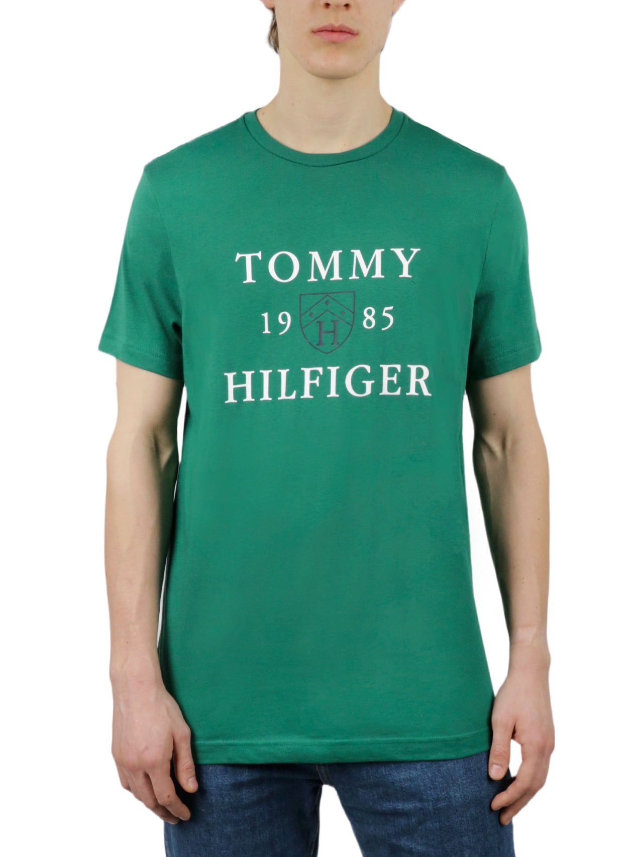  Tommy Hilfiger Short Sleeves Crew Neck - Hunter - Bonton