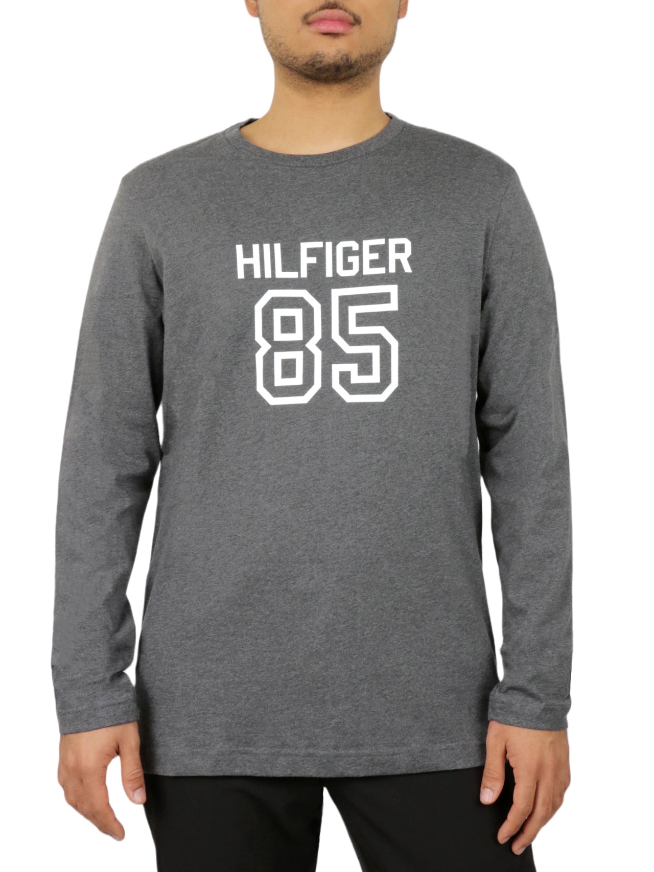  Tommy Hilfiger Long Sleeves Graphic Crew Neck - Carbon Grey - Bonton