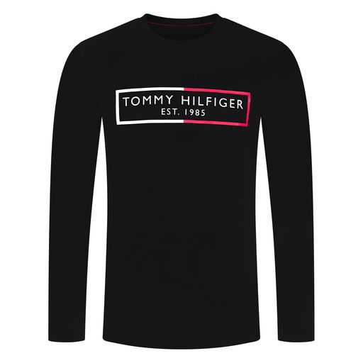  Long Sleeves Cotton Crew Neck - Black - Bonton