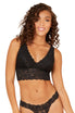  Never Say Never Plungie Bralette - Black - Bonton