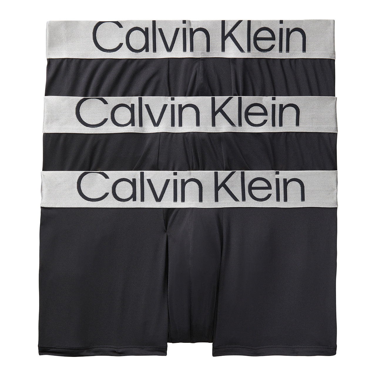  Calvin Klein Reconsidered Steel Micro Low Rise Trunk 3 Pack - Black/ Black/ Black - Bonton