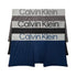  Calvin Klein Reconsidered Steel Micro Boxer Brief 3 Pack - Black/ Grey Sky/ Lake Crest Blue - Bonton