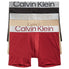  Calvin Klein Reconsidered Steel Micro Boxer Brief 3 Pack - Black/ Tuffet/ Red Carpet - Bonton