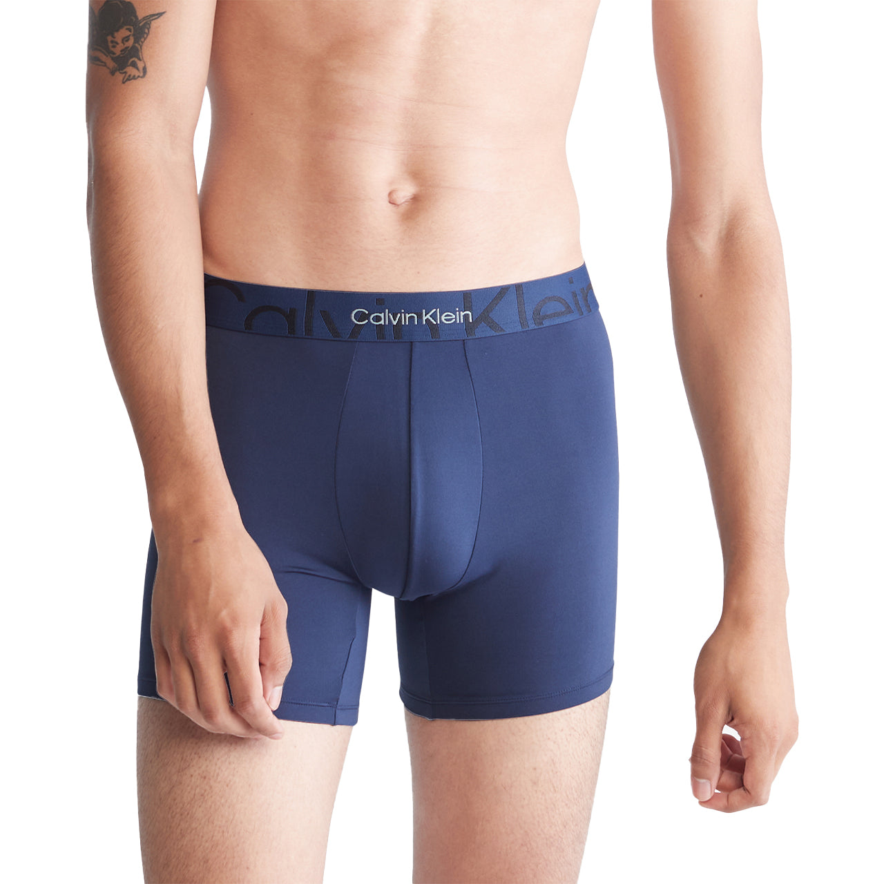  Calvin Klein Embossed Icon Micro Boxer Brief - Distorted Blue - Bonton