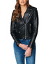  BlankNYC Vegan Leather Racer Jacket - Black - Bonton